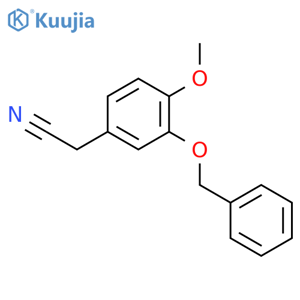 2-(3-(Benzyloxy)-4-methoxyphenyl)acetonitrile structure