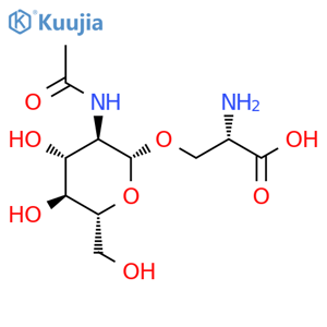 2-Acetamido-2-deoxy-D-glucopyranosyl serine structure