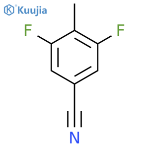 3,5-Difluoro-4-methylbenzonitrile structure