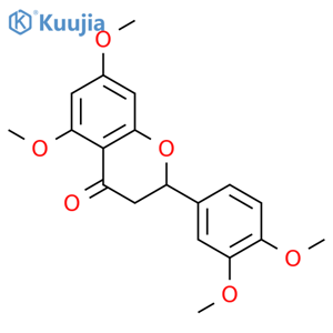 4H-1-Benzopyran-4-one,2-(3,4-dimethoxyphenyl)-2,3-dihydro-5,7-dimethoxy- structure