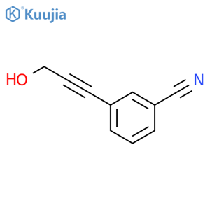 3-(3-Hydroxyprop-1-yn-1-yl)benzonitrile structure