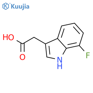 2-(7-Fluoro-1H-indol-3-yl)acetic acid structure