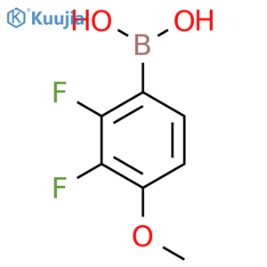 (2,3-difluoro-4-methoxyphenyl)boronic acid structure