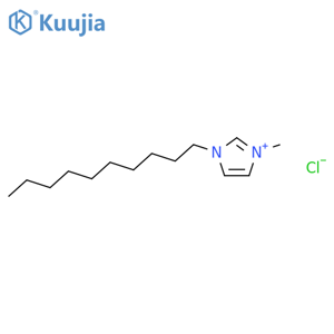 1-Decyl-3-methylimidazolium chloride structure