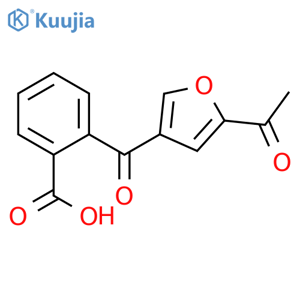 Benzoic acid, 2-[(5-acetyl-3-furanyl)carbonyl]- structure