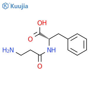 H-β-ALA-PHE-OH structure