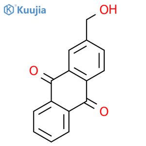 2-(Hydroxymethyl)anthracene-9,10-dione structure