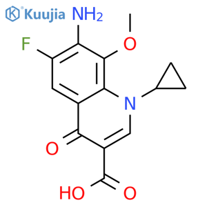 7-Amino-1-cyclopropyl-6-fluoro-1,4-dihydro-8-methoxy-4-oxo-3-quinolinecarboxylic Acid structure