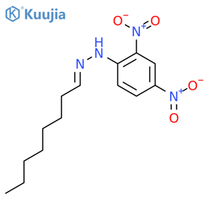 Octanal,2-(2,4-dinitrophenyl)hydrazone structure