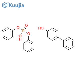 4-Biphenylol diphenylphosphate structure