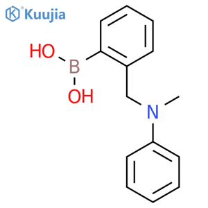 (2-{[Methyl(phenyl)amino]methyl}phenyl)boronic acid structure