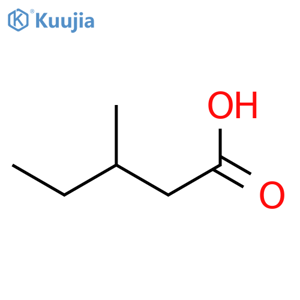 (3S)-3-methylpentanoic acid structure