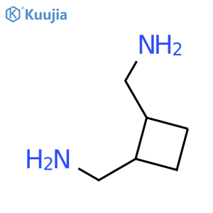 [trans-2-(aminomethyl)cyclobutyl]methanamine structure