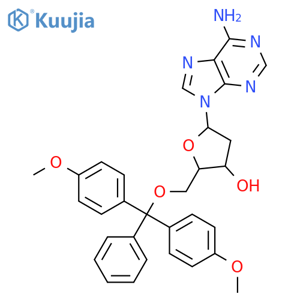 5'-O-(4,4'-Dimethoxytrityl)-2'-deoxyadenosine structure
