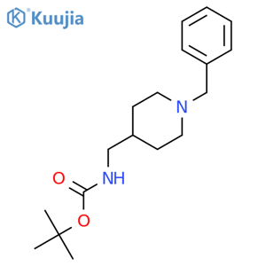 tert-Butyl ((1-benzylpiperidin-4-yl)methyl)carbamate structure