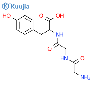 Glycylglycyl-L-tyrosine structure