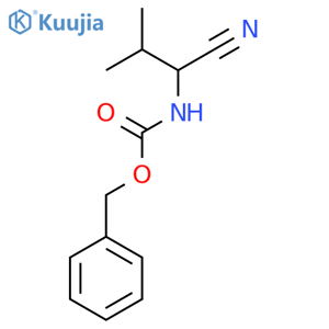 benzyl N-(1S)-1-cyano-2-methylpropylcarbamate structure