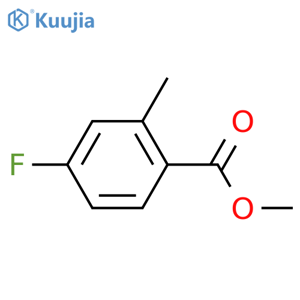 Methyl 4-fluoro-2-methylbenzoate structure