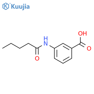 3-(pentanoylamino)benzoic Acid structure