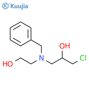 2-Propanol, 1-chloro-3-[(2-hydroxyethyl)(phenylmethyl)amino]- structure