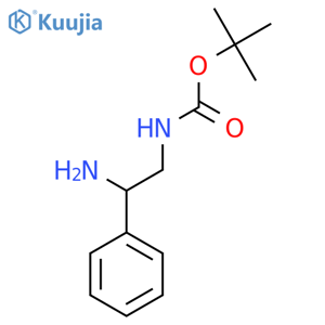 (2-Amino-2-phenylethyl)carbamic acid tert-butyl ester structure