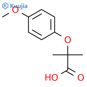 2-(4-Methoxyphenoxy)-2-methylpropanoic acid structure