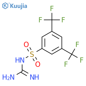 N-Carbamimidoyl-3,5-bis(trifluoromethyl)benzenesulfonamide structure