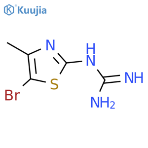 N-(5-Bromo-4-methyl-2-thiazolyl)guanidine structure