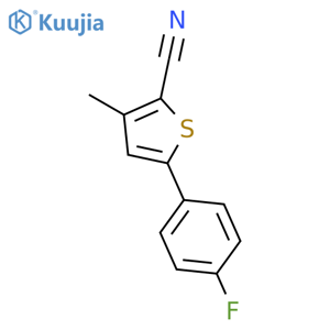 2-Thiophenecarbonitrile,5-(4-fluorophenyl)-3-methyl- structure