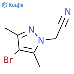 (4-bromo-3,5-dimethyl-1H-pyrazol-1-yl)acetonitrile structure