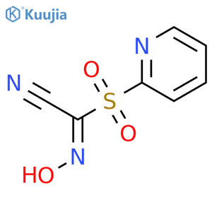 N-Hydroxy-1-(pyridin-2-ylsulfonyl)methanimidoyl cyanide structure