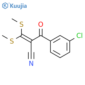 Benzenepropanenitrile,a-[bis(methylthio)methylene]-3-chloro-b-oxo- structure