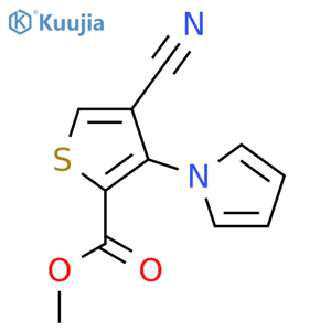 Methyl 4-cyano-3-(1H-pyrrol-1-yl)thiophene-2-carboxylate structure