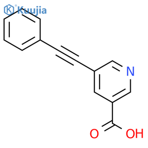 5-(2-Phenyleth-1-ynyl)nicotinic Acid structure