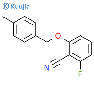 2-Fluoro-6-(4-methylbenzyloxy)benzonitrile structure