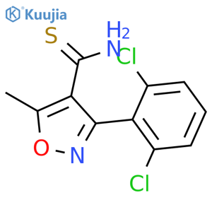 3-(2,6-Dichlorophenyl)-5-methylisoxazole-4-carbothioamide structure