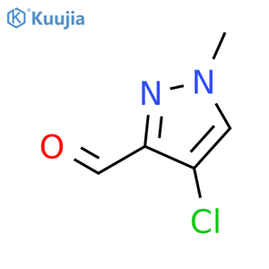 4-Chloro-1-methyl-1H-pyrazole-3-carbaldehyde structure