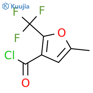 3-Furancarbonylchloride, 5-methyl-2-(trifluoromethyl)- structure