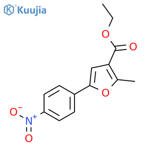 Ethyl 2-methyl-5-(4-nitrophenyl)furan-3-carboxylate structure