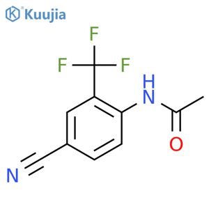 N-4-Cyano-2-(trifluoromethyl)phenylacetamide structure