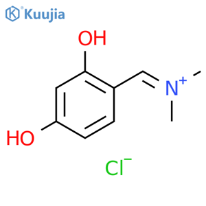 Benzenemethanaminium, 2,4-dihydroxy-N,N-dimethyl-, chloride (1:1) structure