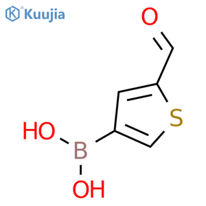 2-Formylthiophene-4-boronic acid structure