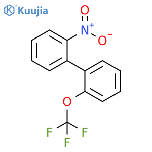 1,1'-Biphenyl, 2-nitro-2'-(trifluoromethoxy)- structure