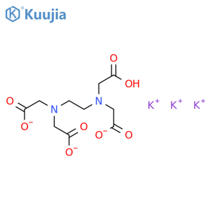 Tripotassium hydrogen ethylenediaminetetraacetate structure