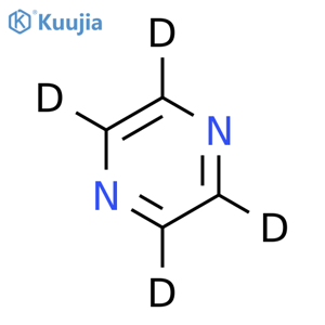 Pyrazine-d4 structure