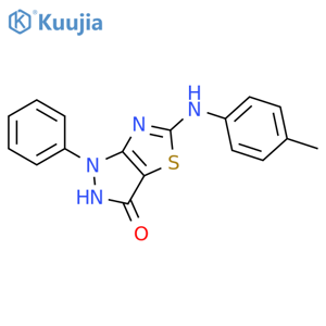 3H-Pyrazolo[3,4-d]thiazol-3-one,1,2-dihydro-5-[(4-methylphenyl)amino]-1-phenyl- structure