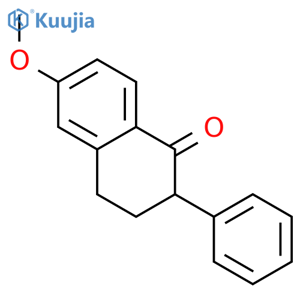 6-methoxy-2-phenyl-1,2,3,4-tetrahydronaphthalen-1-one structure