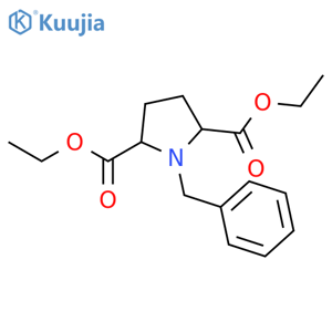 Diethyl 1-benzylpyrrolidine-2,5-dicarboxylate structure