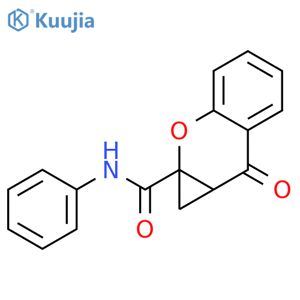 Benzo[b]cyclopropa[e]pyran-1a(1H)-carboxamide,7,7a-dihydro-7-oxo-N-phenyl- structure