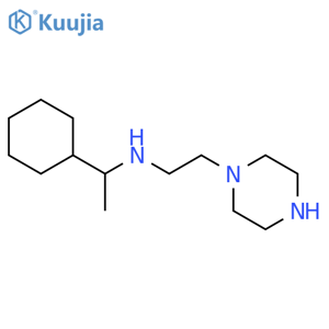 1-Piperazineethanamine,N-(1-cyclohexylethyl)- structure